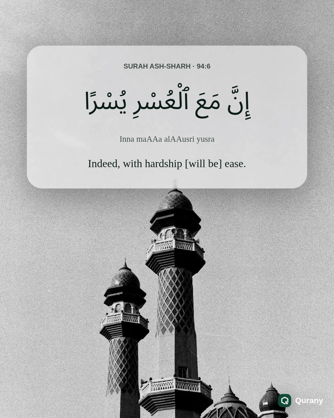Inna Ma Al Usri Yusra Wallpaper with Quran ayah 94:6
